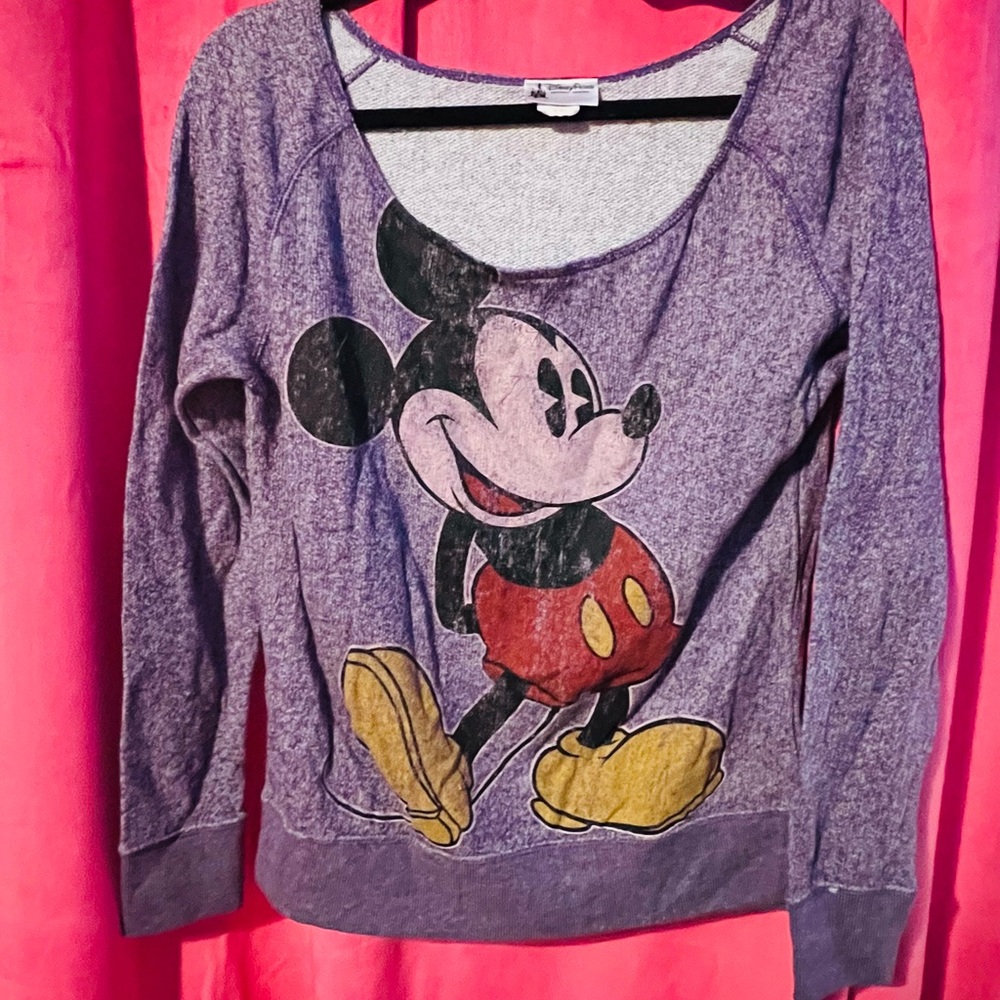 DisneyParks Purple Mickey Mouse Women's Sweatshirt